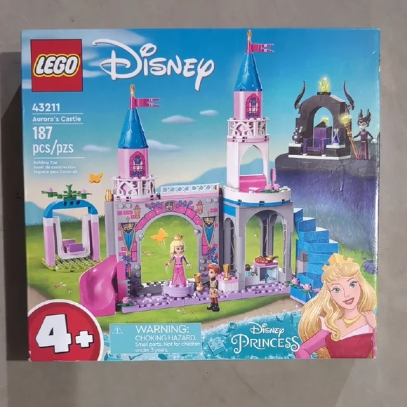 Whimsical Pink and Purple Castle Building Set with Turrets - Picture 1 of 3
